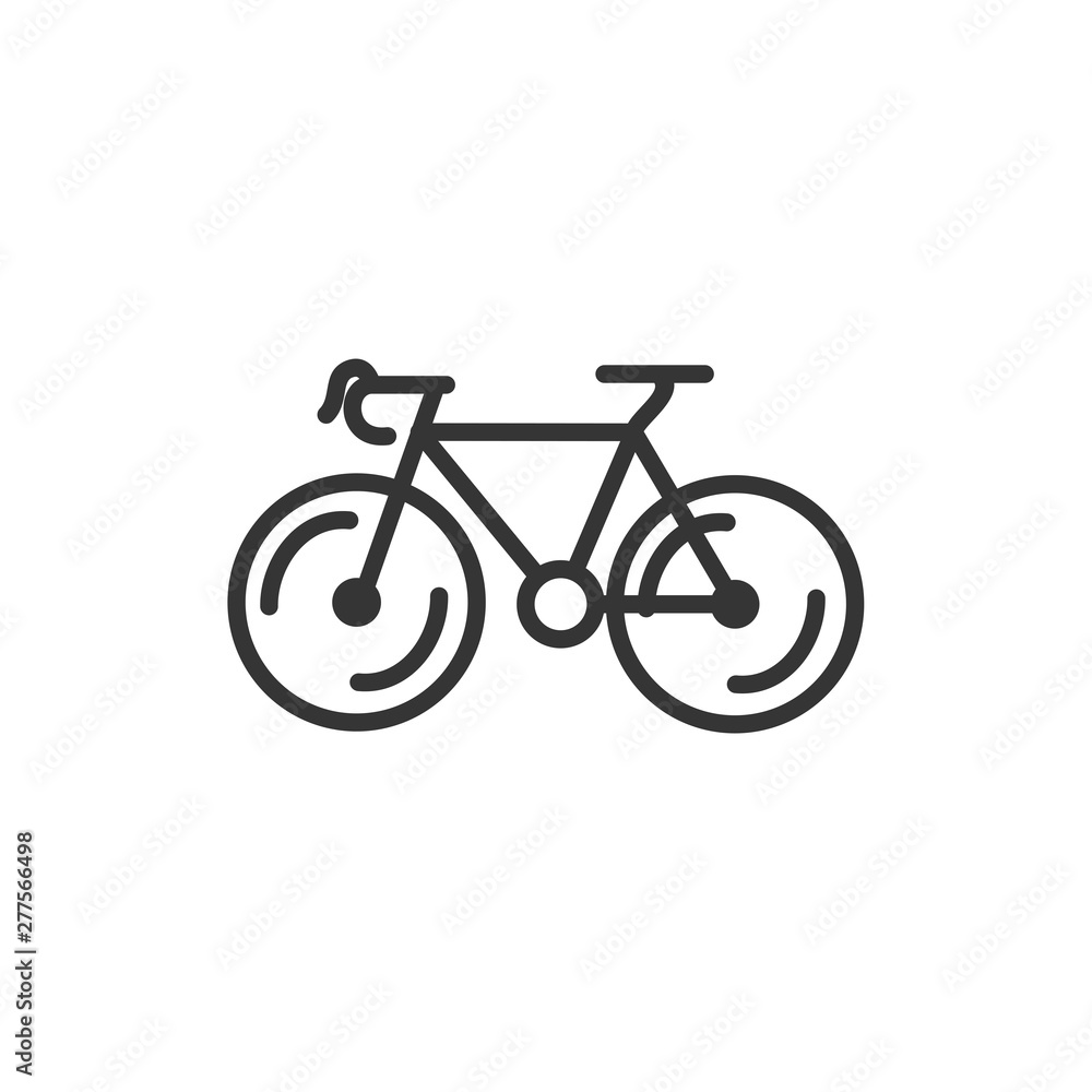 Poster bicycle icon template black color editable. bike symbol vector sign isolated on white background. si