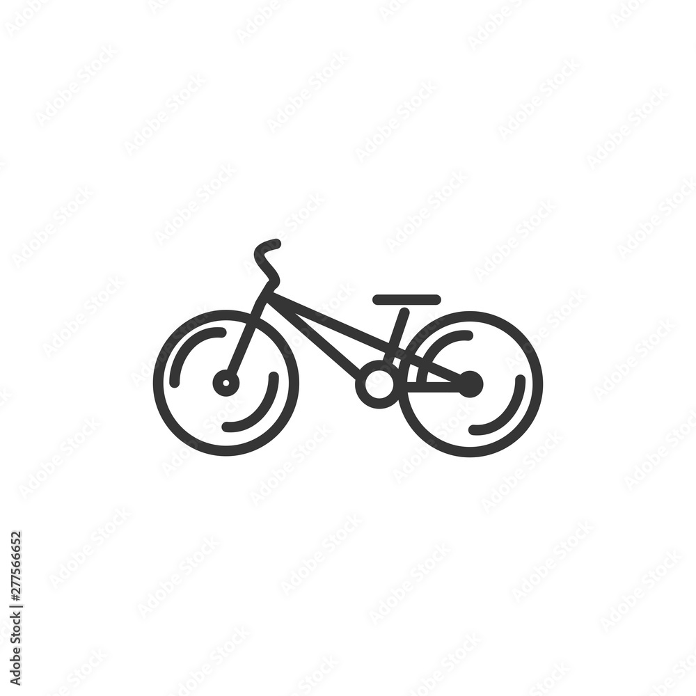 Poster bicycle icon template black color editable. bike symbol vector sign isolated on white background. si