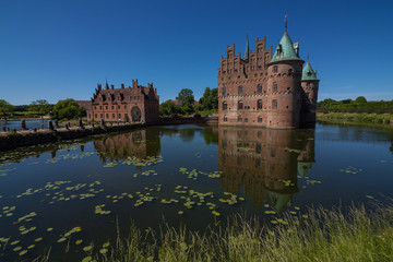 Fototapeta premium Egeskov castle, Funen island, Denmark