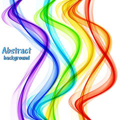 Abstract bright rainbow color waves