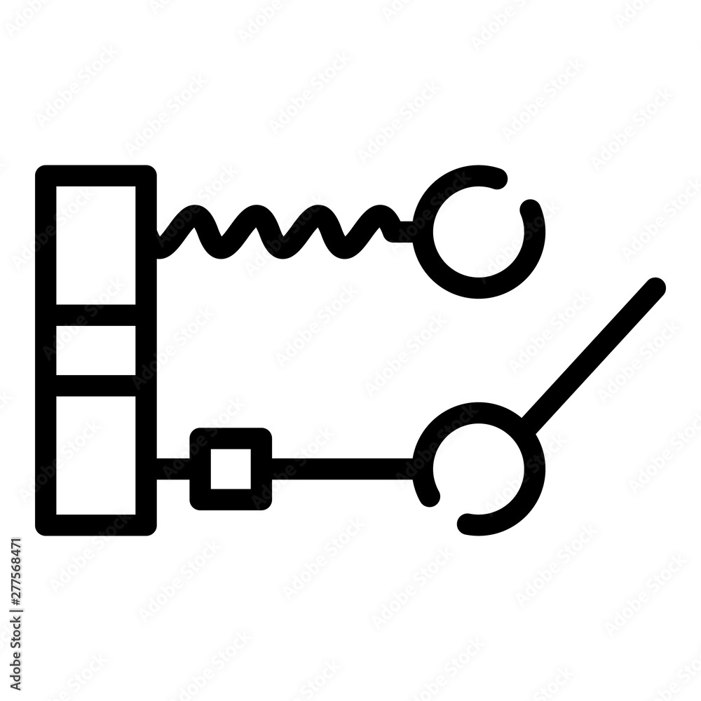 Poster circuit breaker icon. outline circuit breaker vector icon for web design isolated on white backgroun