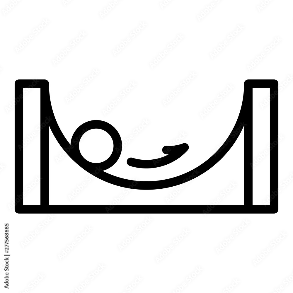 Poster stable balance icon. outline stable balance vector icon for web design isolated on white background