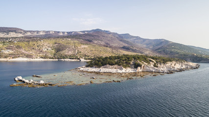 the old marble quarry in Aliki