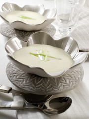 Crema de puerros. Cream of leeks.