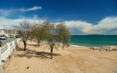 Sand beach in Cannes