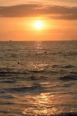 Golden Sunset at the Beach 