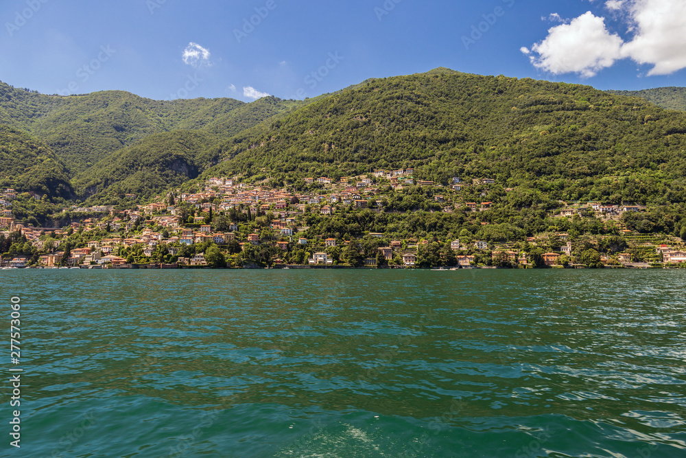 Poster Lake Como in Lombardy, Italy