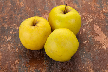 Yellow ripe apples