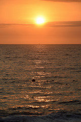 Fototapeta premium Golden Sunset at the Beach