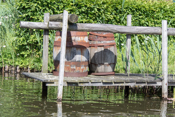 wooden bench in the park
