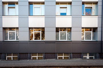 Fototapeta na wymiar Modern wall with some windows
