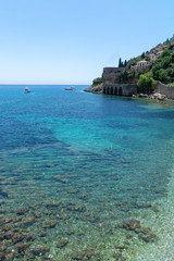 beach and alanya old town 