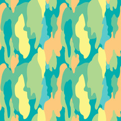 Seamless bark texture. Camouflage texture for fabric. Plane sycamore tree background. Bright print nature abstract pattern. Vector background. EPS 8