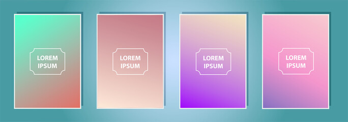 A4 format colorful gradient modern cover design. Background for banner, flyer, business card, poster, wallpaper, brochure