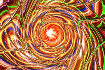 abstract fractal background, wallpaper with a curved digital colorful spiral