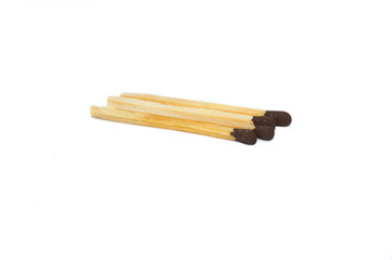 messy of lots of matchsticks, isolated on white background
