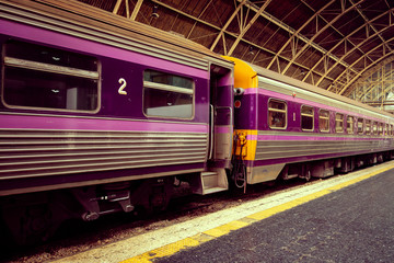 Fototapeta premium Train background