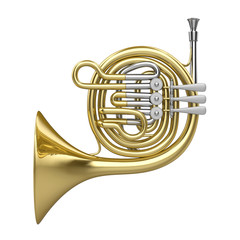 French Horn Isolated