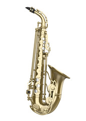 Obraz premium Saxophone Music Instrument Isolated