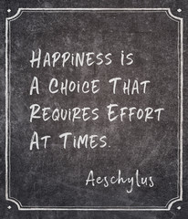 requires effort Aeschylus