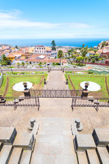Fototapeta na wymiar panoramic views of la orotava colonial town at tenerife, Spain