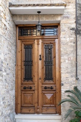 Door of an old village house in Lefkara, Cyprus
