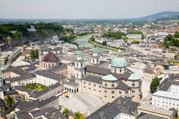 View of Salzburg city, Austria.