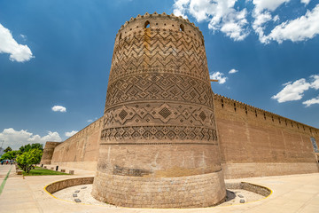 View of the ancient fortress of Karim Khan Citadel in the center of Shiraz, Fars Province of.Iran