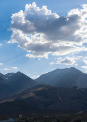 Mountains Clouds Sierras Dramatic Sunset Travel
