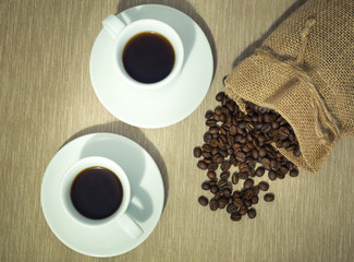 a cup of freshly brewed coffee