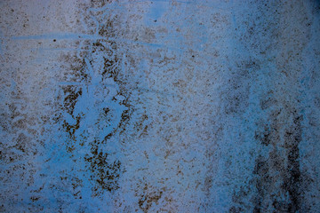 Blue painted ugly grunge surface texture
