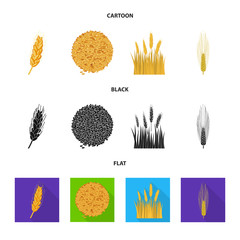 Isolated object of agriculture and farming icon. Set of agriculture and plant vector icon for stock.