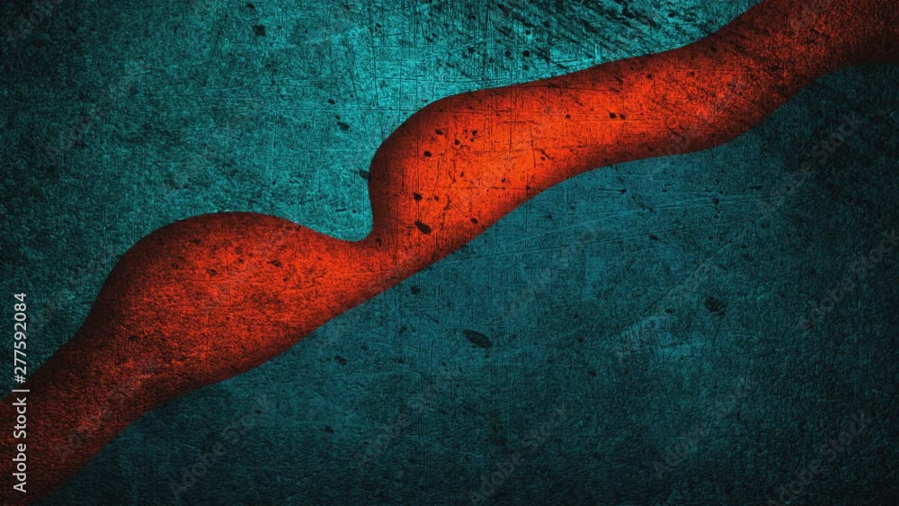 Poster simple waves colored shapes with layers, 3d rendering modern creative, computer generated
