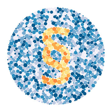 Paragraph sign color distributed circles dots illustration