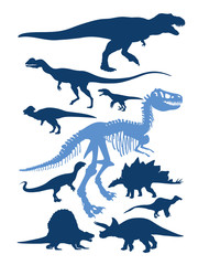 dinosaur silhouette vector