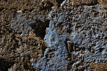Blue melted rough surface texture