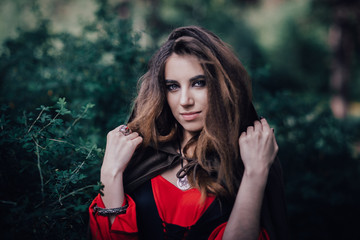 fairy tale witch in the forest