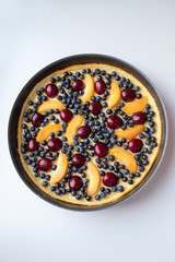 sweet homemade blueberry cherry pie