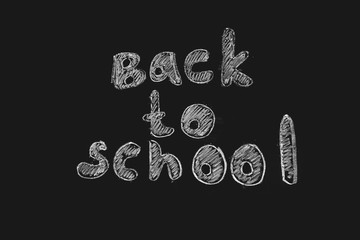 School black board with the word BACK TO SCHOOL.