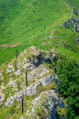 Beautiful mountain view from the path from Beklemeto to Kozya Stena, Troyan Balkan, Bulgaria