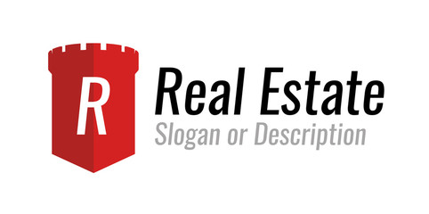 Vector logo design for a company engaged in real estate and home sales