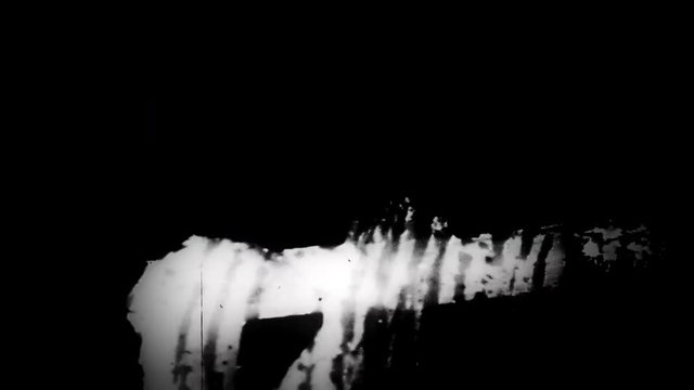 Flicker 112: Film leader with dust and scratches (Loop).