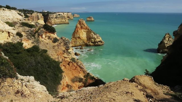 Stunning view of Marnha's beach in the Algarve
