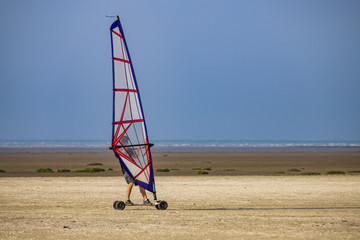 Fototapeta premium windskate on the beach