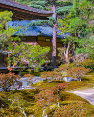 Ginkakuji Silver Pavilion Garden, Kyoto, Japan