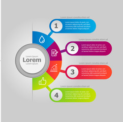 Color Inphografic Information for business e more