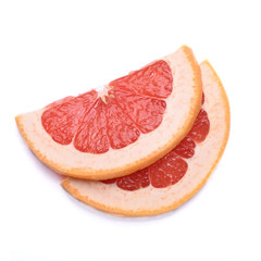 Fresh grapefruit isolated on white background