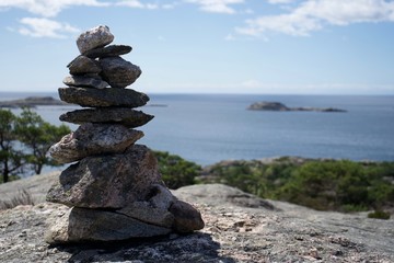 Stone piles in Norway