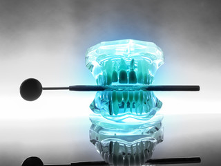  Clear Human Jaw With Teeth Model 4 © Rafa
