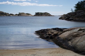 Fototapeta na wymiar View of the coast in Norway